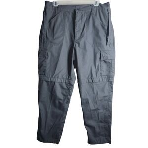 Mountain Warehouse Convertible Zip Off Cargo Pants Grey Size 34 Hiking‎ Outdoors